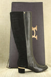 Vince Camuto Black Leather VC Xenith Riding Boots size 6 NIB Suede Back $495