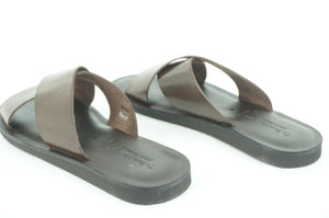 To Boot New York Brown Leather Miramare Flip Flop Men Sandals Size 10 $225 Flat