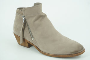 Sam Edelman Packer Zip Taupe Suede ankle booties size 6.5 New $130