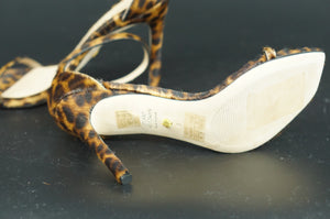 Stuart Weitzman Nudistcurve 100 Cheetah Hair Ankle Strappy Sandals Size 6 $695
