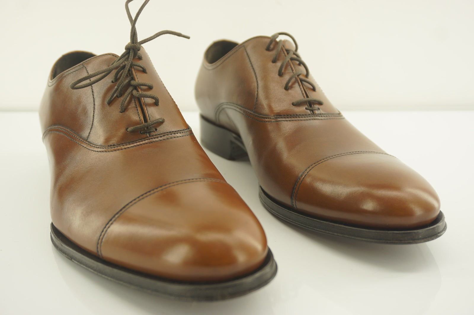To Boot New York Brandon Brown Leather Oxford Shoes SZ 8.5 NIB $395 Adam Derrick
