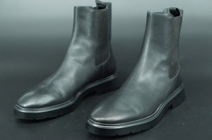 Stuart Weitzman McKenzee Lug-Sole Black Leather Chelsea Boots SZ 9.5 New $595