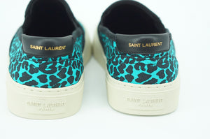 Saint Laurent YSL Womens Venice Low Top Slip On Flat Sneakers SZ 37.5 print $575