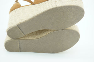 Steve Madden Show Scalloped Espadrille Wedge Sandals size 5 $90 Womens