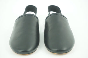 Givenchy Rivington Black Mule Loafer Flat Slipper Size 36 Sling back logo NIB