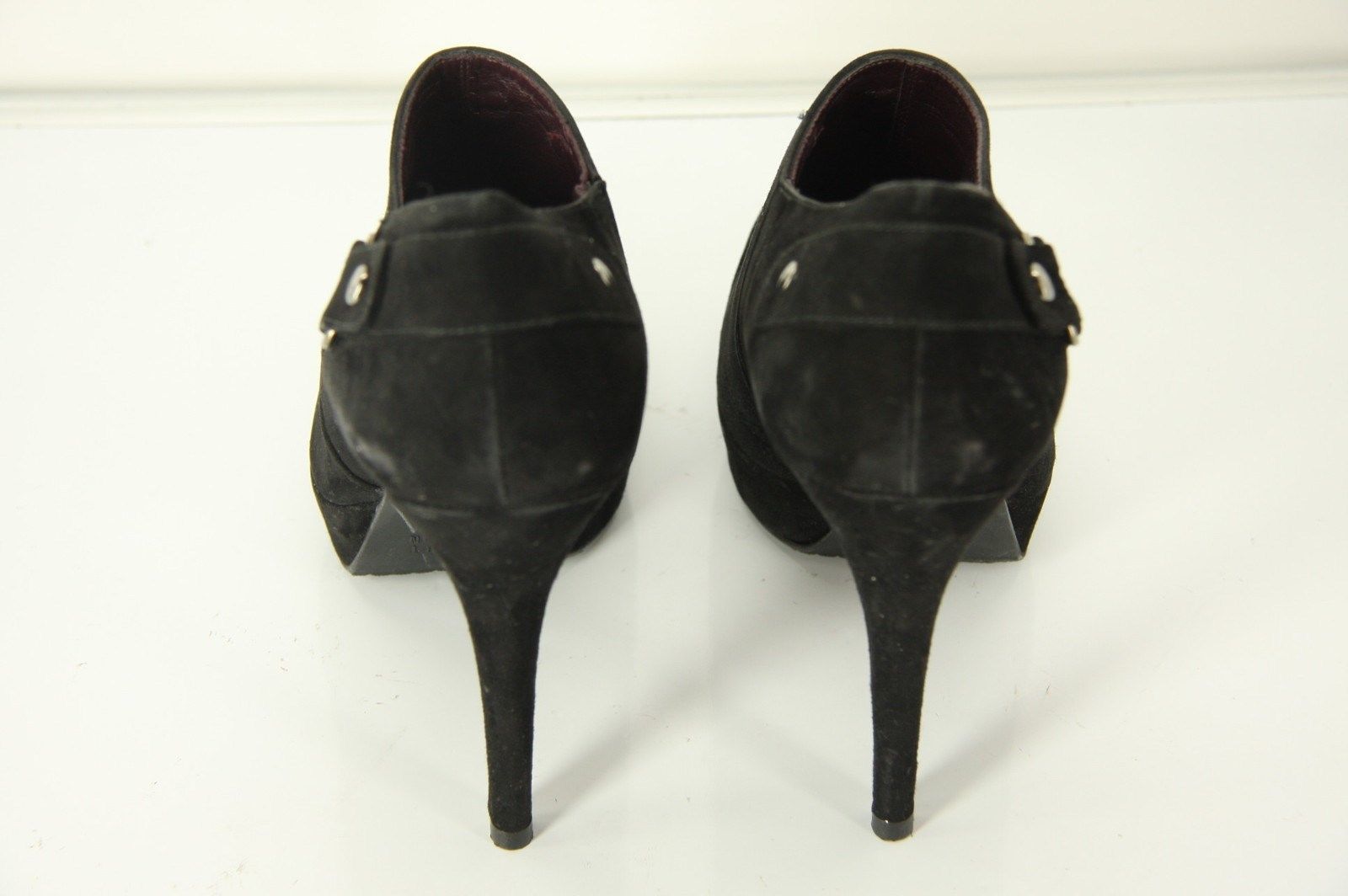 Stuart Weitzman Black Suede 'The Coverall' Platform Ankle Booties size 8 $470