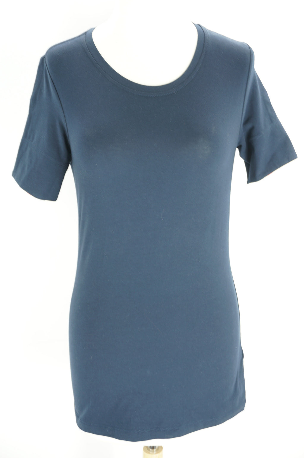 Burberry Brit Check Trim Short Sleeve Womens Tee Shirt $140 New