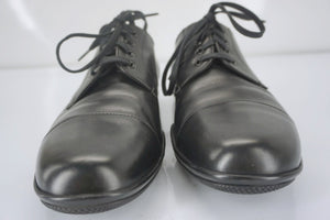 Prada Sport Black Leather Toblac Cap Toe Oxford Dress Shoes SZ 9E Wide New $670