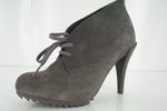 Pedro Garcia Gray Suede 'Yasu' Chukka Ankle Boots SZ 38 New $540 High Heels