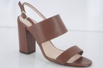 Kate Spade New York Brown Leather Irvine Ankle Strap Sandals Size 5 New Heels Sz