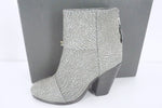 Rag & Bone Grey Textured Leather Newbury Ankle Boots Size 35 NIB Cap Toe $495