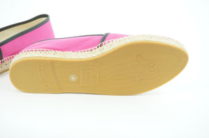 Gucci Pilar Pink GG Logo Canvas Espadrille Flat Loafers SZ 38 $560 NIB slip on