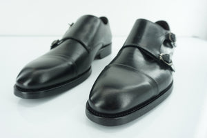 To Boot New York Barata Double Monk Strap Black Loafers Size 10 Men Adam Derrick