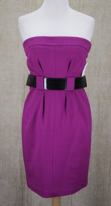 Trina Turk Purple Delphic Rayon Mini Dress Size 4 Sheath Women's $228 Sleeveless