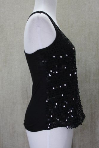 h.i.p. Nordstrom Women's Sequin Tank Top Black XS Juniors NWT Size Extra Small