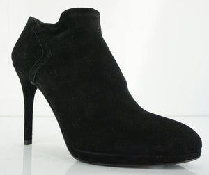 Stuart Weitzman Bluster Black Suede High Heel Booties Size 10 NEW $395