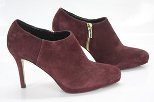 LK Bennett Wine Suede Doris High Heels Ankle booties Size 36.5 New $395 Women's