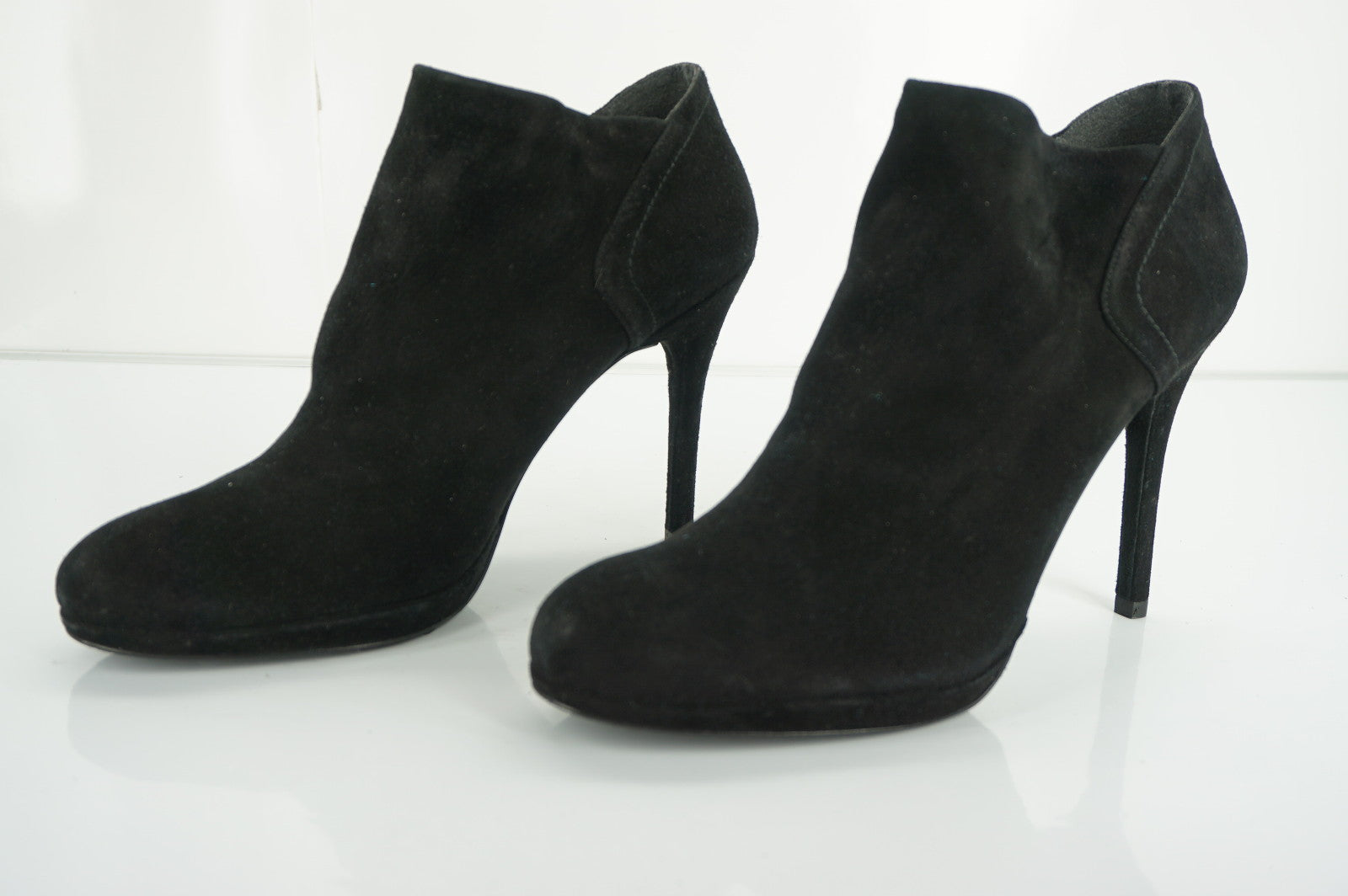 Stuart Weitzman Bluster Black Suede High Heel Booties Size 10 NEW $395