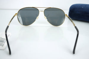 Gucci Womens GG 0237/s Sunglasses Gold Metal Size 0