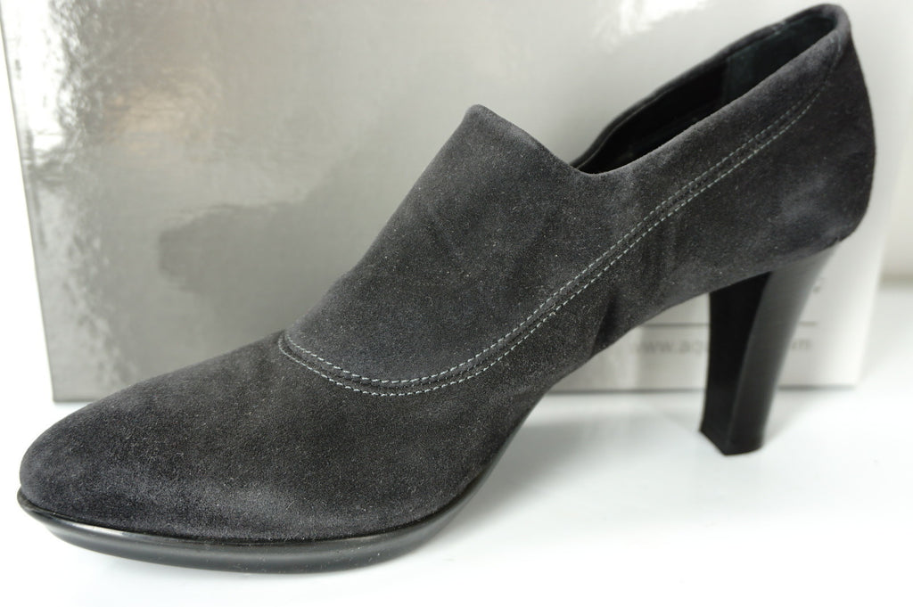 Aquatalia Rosetta Charcoal gray suede Ankle booties SZ 9.5 NIB Pumps $398