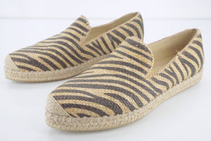 Stuart Weitzman Catalan Striped Espadrille Flat Loafers size 9.5 New $265 SZ Toe