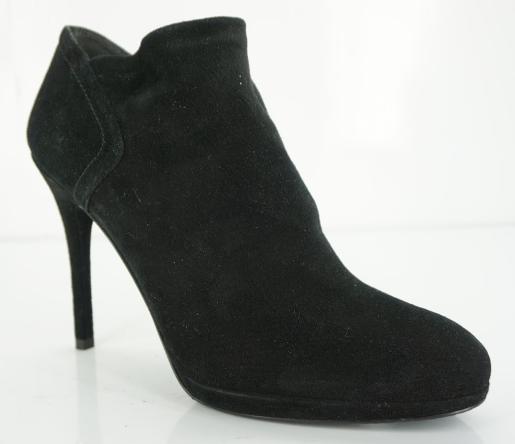 Stuart Weitzman Bluster Black Suede High Heel Booties Size 10 NEW $395