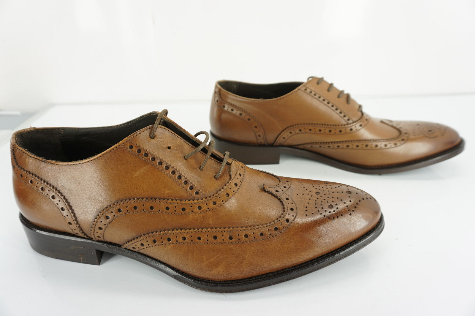 To Boot New York Brown Parsons Wingtip Shoes size 10 M Adam Derrick NIB Men's