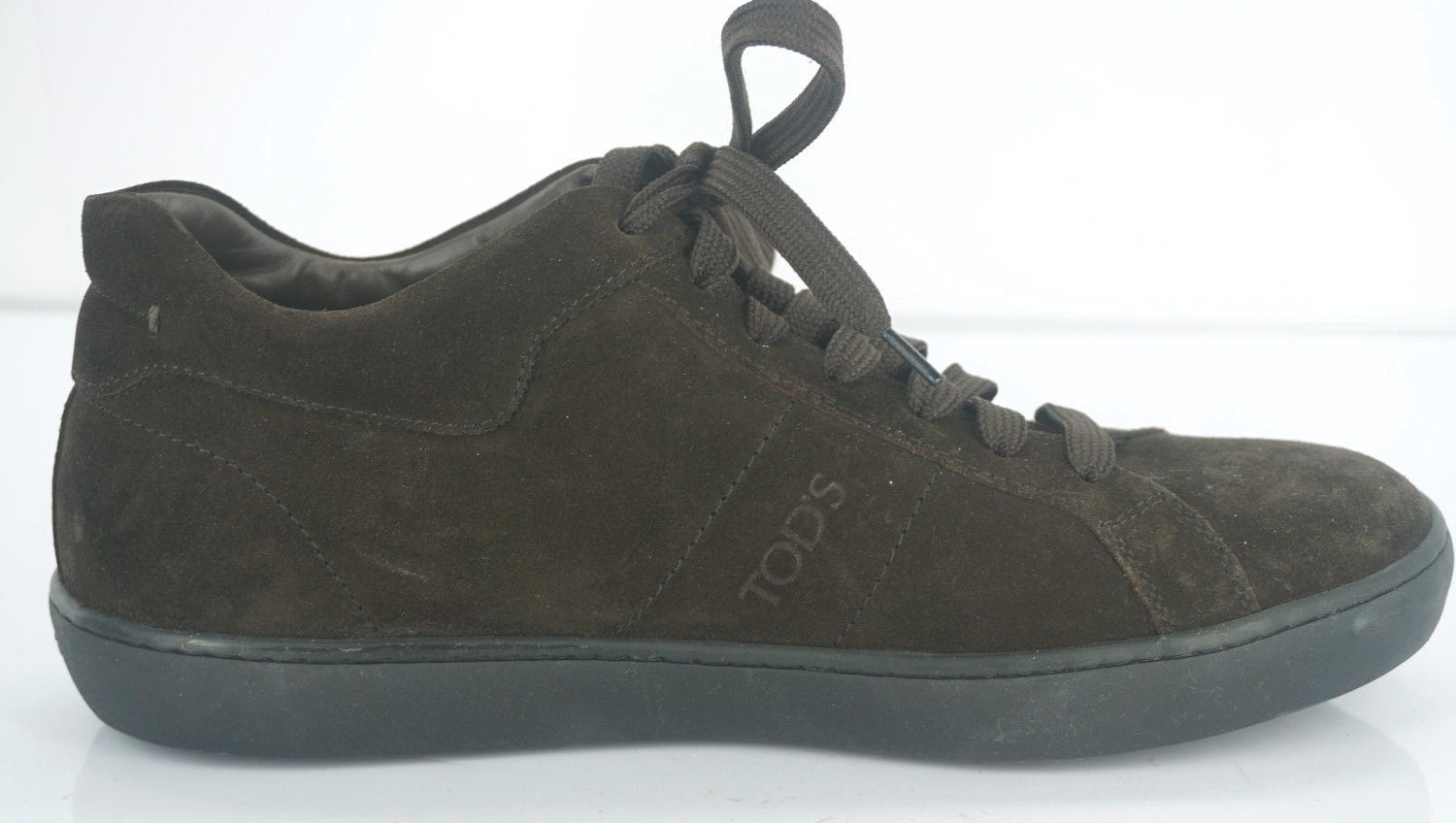 Tod's Men Suede Allacciato Classic Lace Up Low Top Sneaker SZ 8 New $475 Trainer