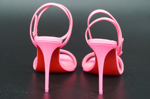 Christian Louboutin Loubi Girl Ankle Sandals Pumps Size 37.5 $875 Pink Patent