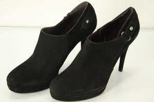 Stuart Weitzman Black Suede 'The Coverall' Platform Ankle Booties size 8 $470