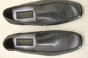 Size 8 To Boot New York Barkley Black driving Loafers Moccasin toe $275 New