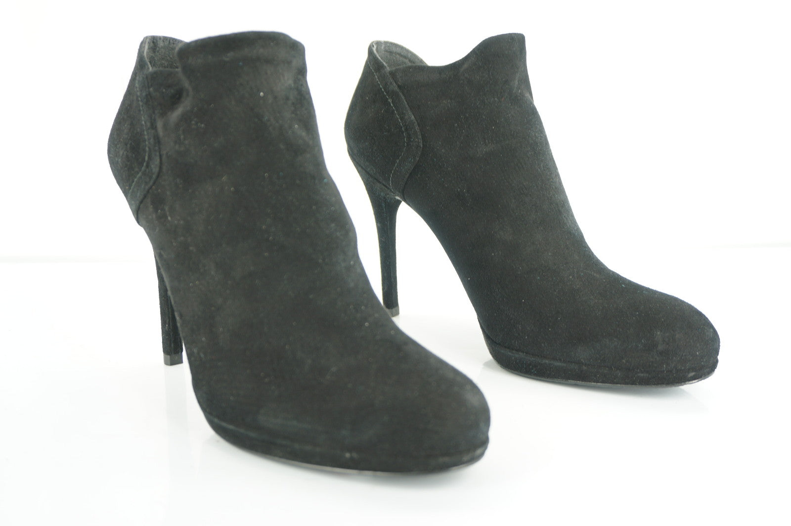 Stuart Weitzman Bluster Black Suede High Heel Booties Size 10 NEW $395