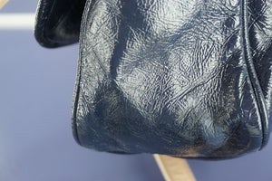 Marc Jacobs by Blue Patent Lea Shoulder Crossbody Flap Bag $528 Women's purse