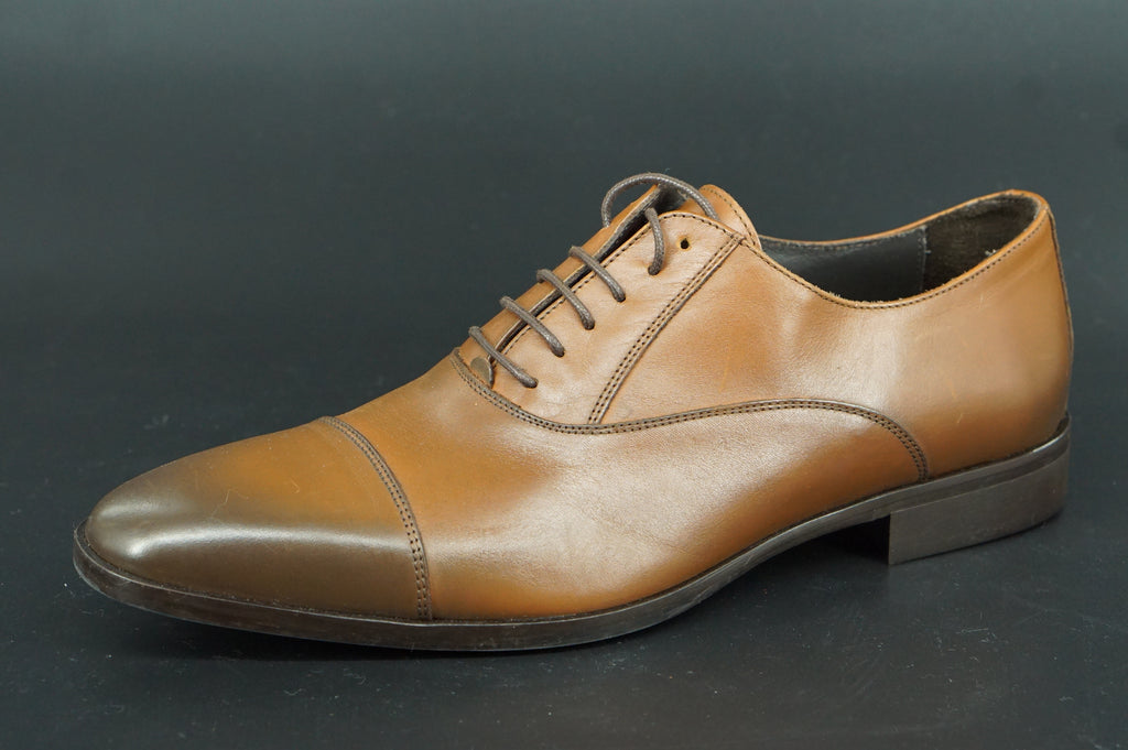 Bruno Magli Caymen Brown leather Dress Shoes Size 11 Men's Italy Made $450
