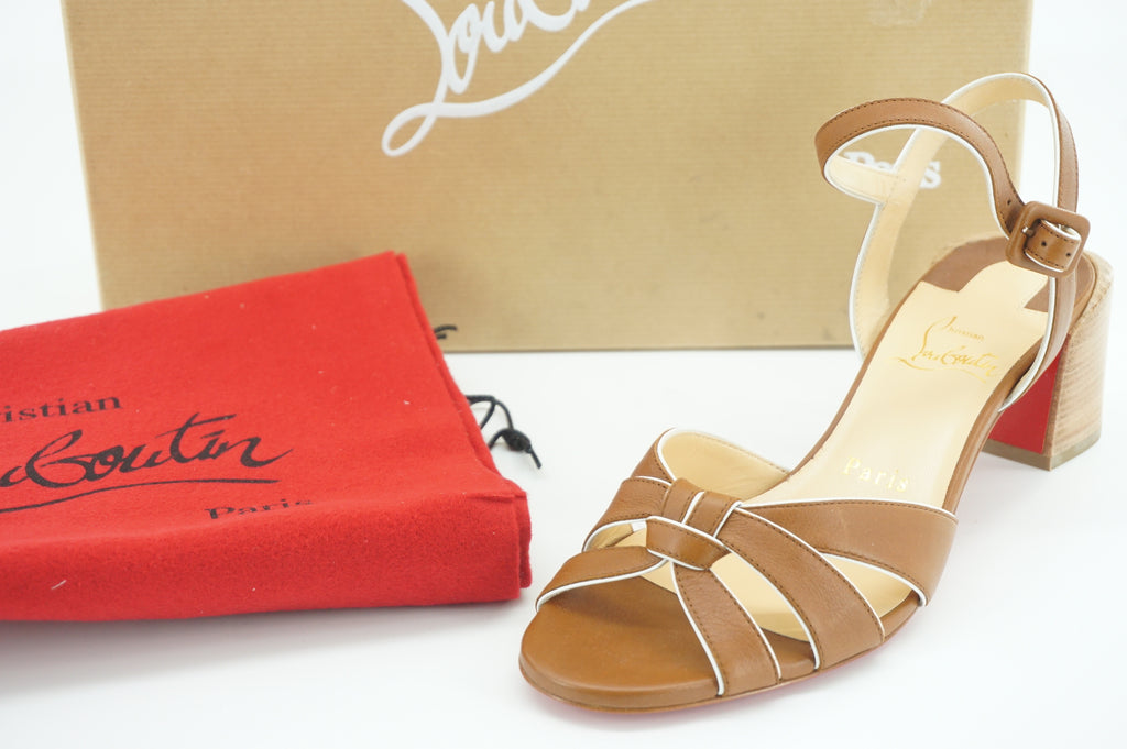 Christian Louboutin Leather Anjalili Suede Sandals SZ 36.5 NIB $945