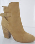 Rag & Bone Kinsey Brown Suede Block Heels Ankle Boots Size 38 $595 NIB