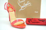 Christian Louboutin Loubi Queen Ankle Strappy Sandals Size 40 10 Pink $875 NIB