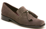 NIB Stuart Weitzman Tassylady Suede Loafer Seal Gray Tassle SZ 5 Womens New