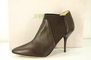 Jimmy Choo Decant Brown Chelsea Pointy Ankle Boots Size 40 10 Heels NIB $995