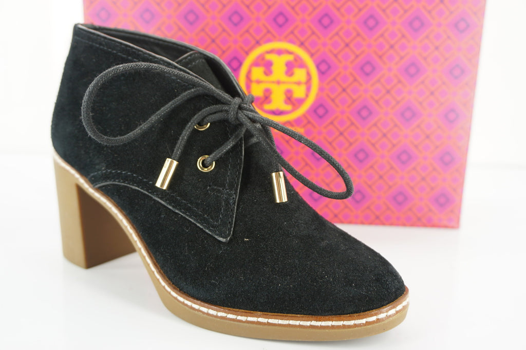 Tory Burch Black Suede 'Hilary' Desert Ankle Boots size 5.5 NIB l $375