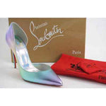 Christian Louboutin Iriza Iridescent Gradient Pointy d'orsay Pumps SZ 40 10 $825