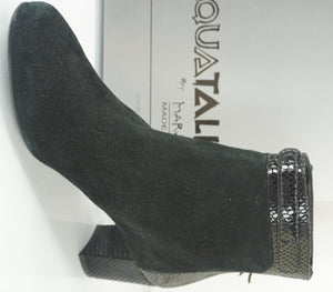 Aquatalia by Marvin K Takeout Black Suede Ankle Boots Size 10 NIB $475 High Heel