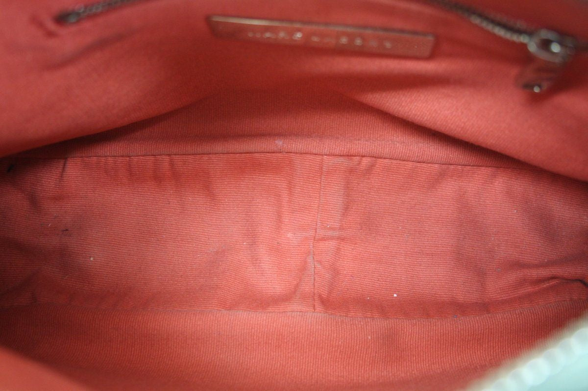 Marc Jacobs Seafoam Blue Leather Anouck classic push lock Shoulder Bag $850