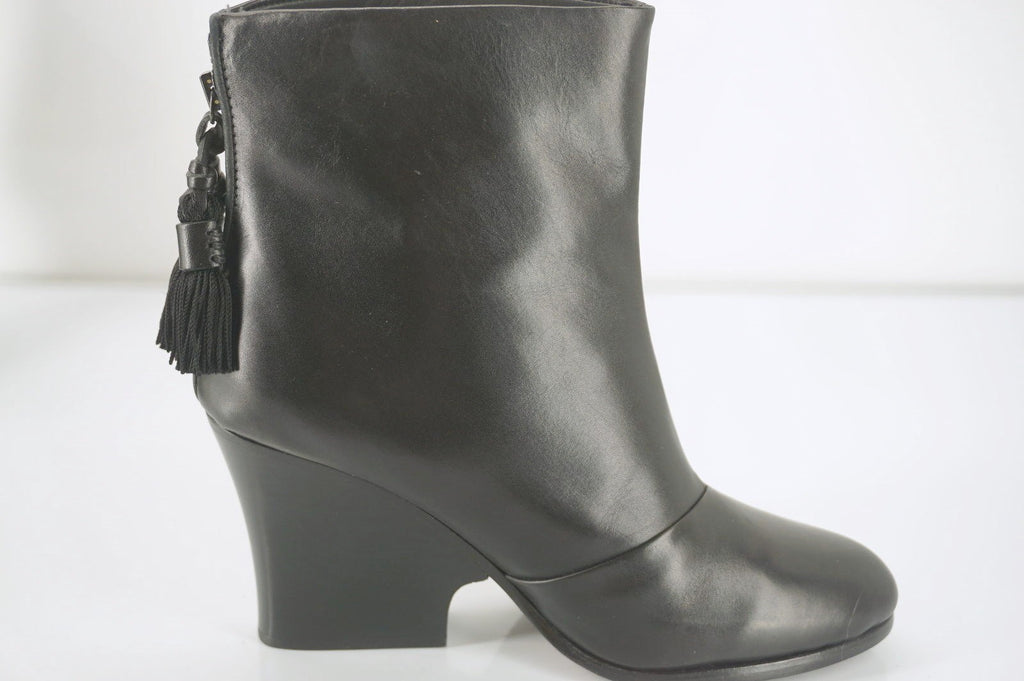 Rag & Bone Tacita Double Tassel Back Wedge Heel Ankle Boots Size 40 10 New $550