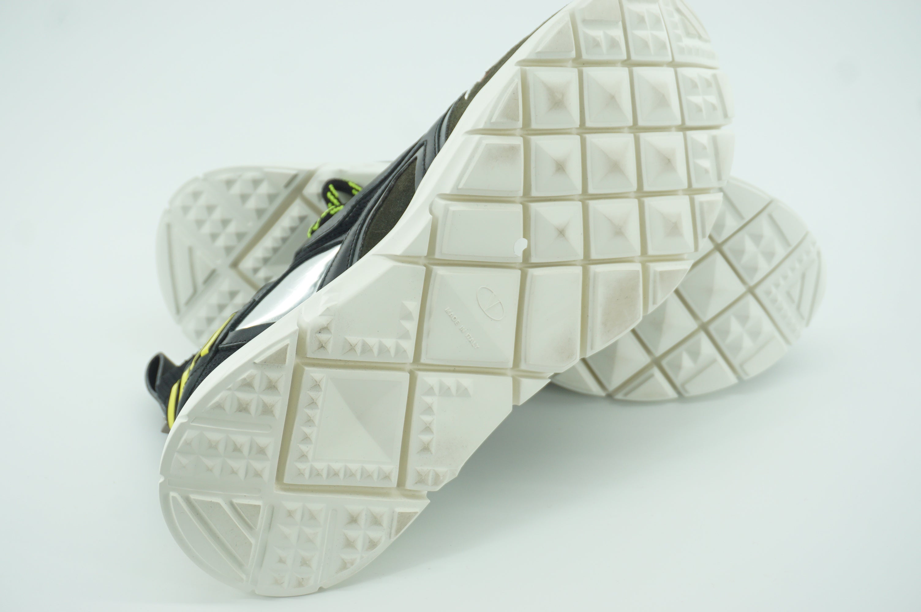 Valentino Mens Heros Reflex Sneaker Logo Sz 43.5 10.5US Mid top lace up NIB $890