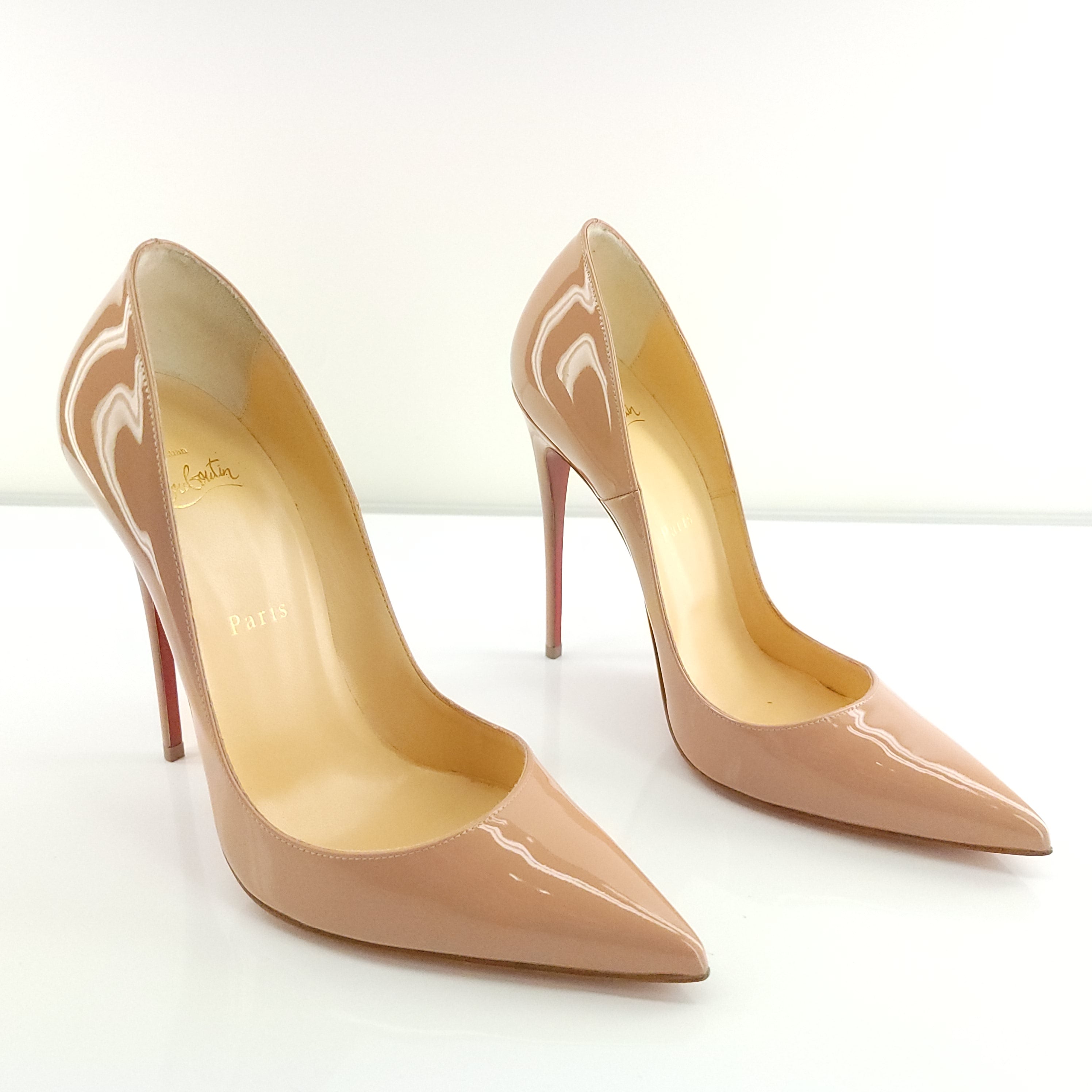 Christian Louboutin So Kate 120 Nude Patent Pumps 37.5 Pigalle Decollete –  St. John's Institute (Hua Ming)