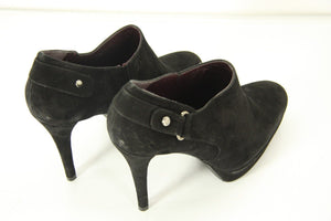 Stuart Weitzman Black Suede 'The Coverall' Platform Ankle Booties size 8 $470