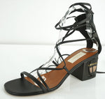 Valentino Garavani Tribal Mask Lace Up Gladiator Sandals Size 38 Strappy $1595