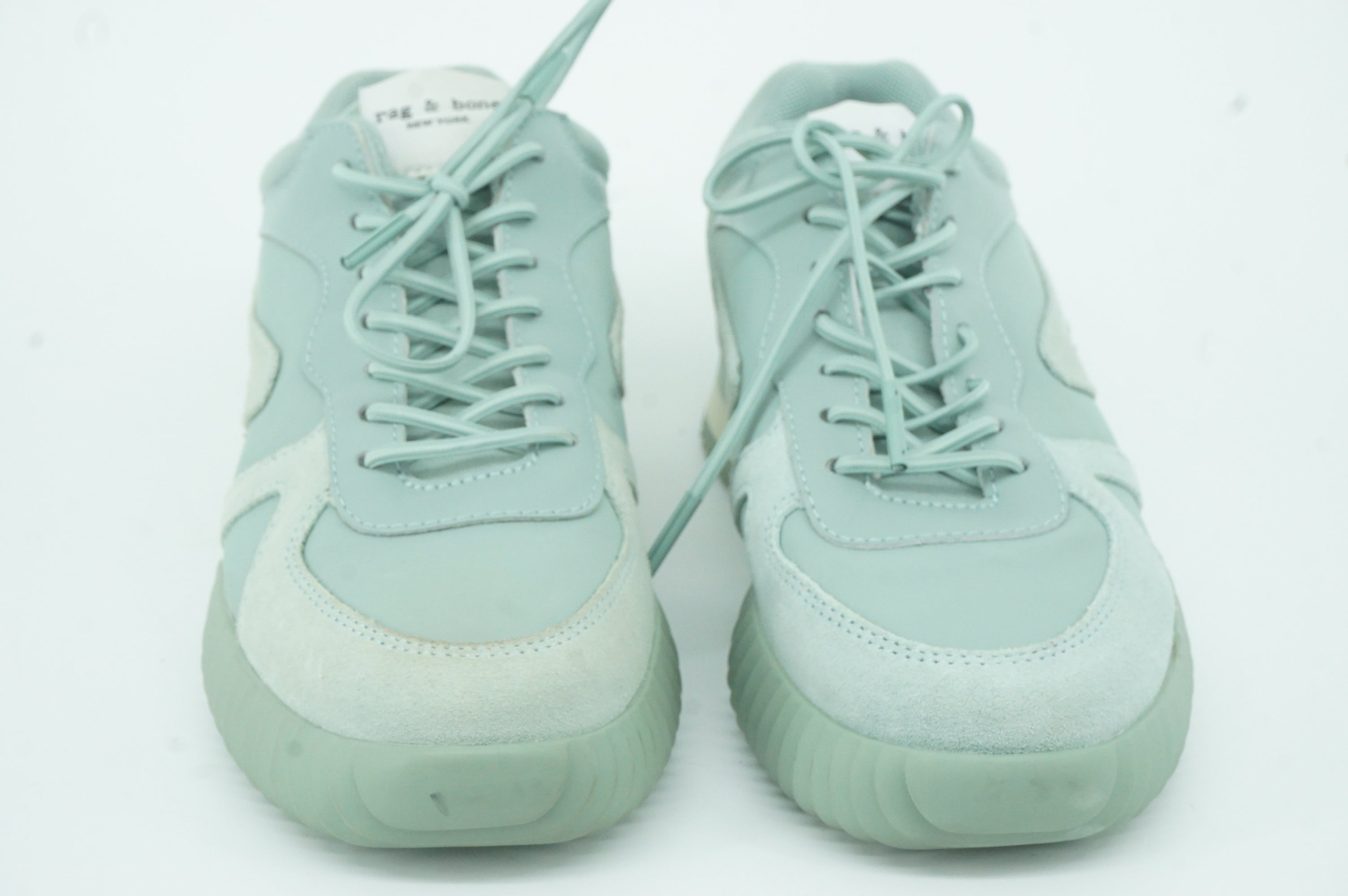 Rag & Bone Retro 2.0 Runner Green Sneaker SZ 37 New $275 recycled materials