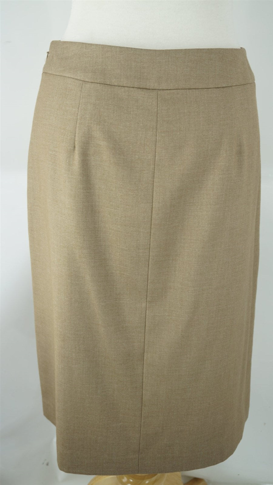 Halogen Tan CareerPleated Button Top Skirt Size 2 New $295 Nordstrom Womens Sz